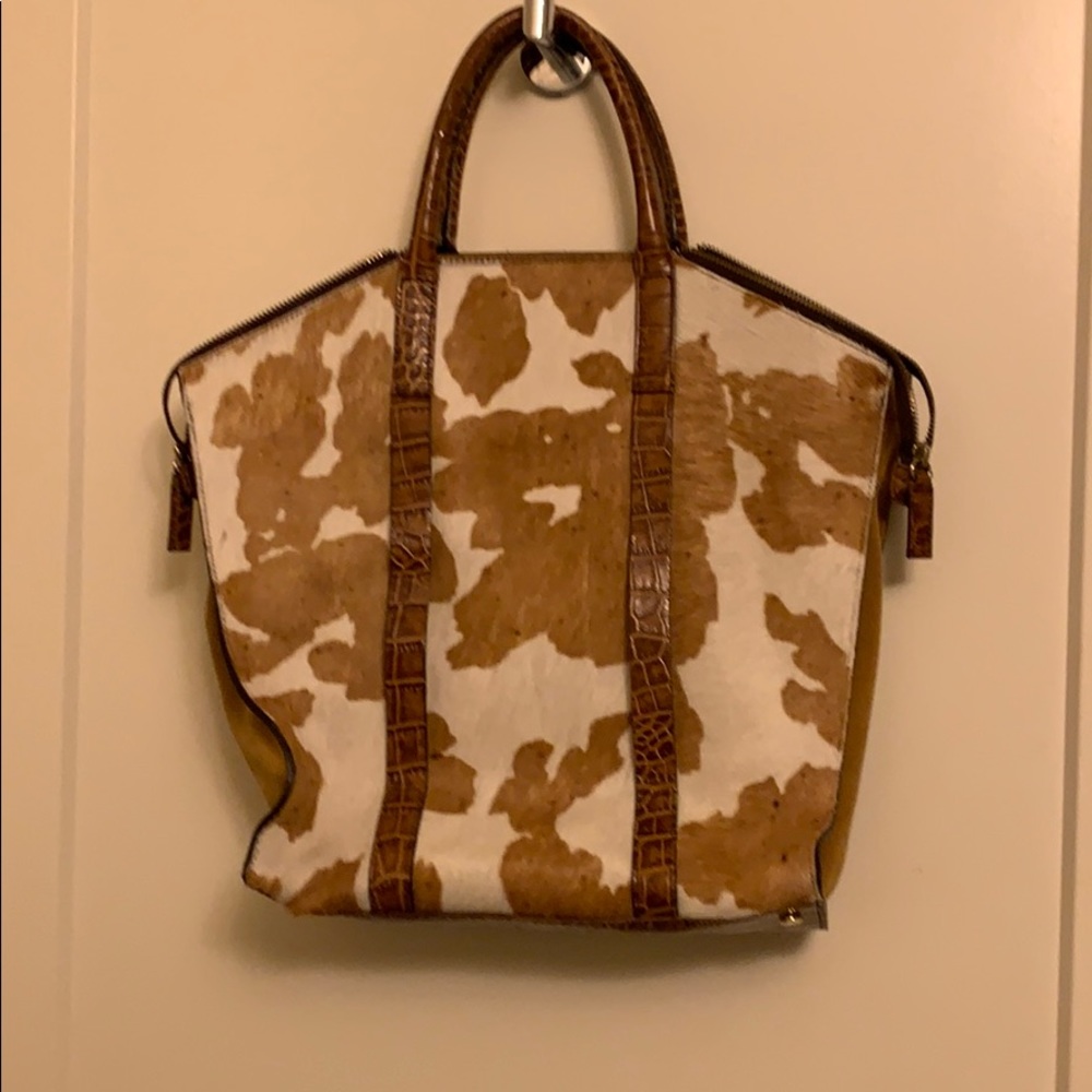 Garnet Hill Pony Hair and leather bag.